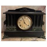 Antique Ingraham Second  Ebonized Mantel Clock,