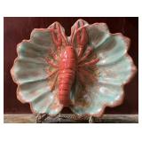 Signed Large Lobster Porcelain Serving Dish