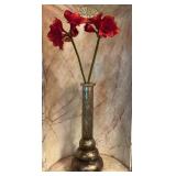 Large Contemporary Metallic Bronze Swirl Floor