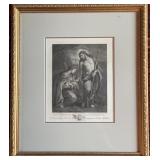 Circa 1760 French Copperplate Engraving After