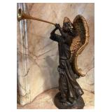 Winged Angel Sculpture, Flute