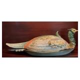 Vintage signed R.B. Covered Pheasant Serving