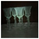 10 Cambridge Rose Point Etched Floral Crystal