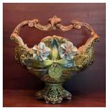 Antique Victorian Majolica Jardiniere