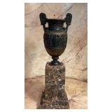 Grand Tour Neoclassical Bronze Figural Two Handle
