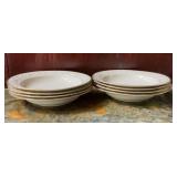 8 Homer Laughlin Eggshell Theme Rim Soup