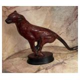 Art Deco Style Patinated Bronze Charging Panther