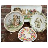 Pier 1 Easter Bunny Serving Tray & Decorative