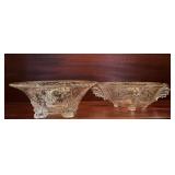 Vintage Fostoria Navarre Console Bowls Etched