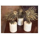 3 Global Views Brass Mod Owl Sculptures  ï¿½
