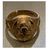 Vintage 1941 10K Yellow Gold High School Class