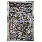 Ornate Cast Iron Architectural Garden Panel Grate