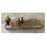 Vintage Black and Decker Bench Grinder Wood Base