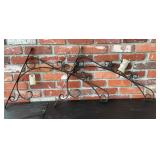 Large Wrought Iron Garden Wall Trellis, Scrollwork