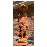 Vintage Italian Style Terracotta Boy Statue ï¿½