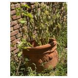 Large Terracotta Relief Garden Planter, Classical
