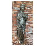 Monumental NeoClassical Female Figural Wall
