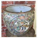 Large Chinese Canton Famille Rose Style Porcelain