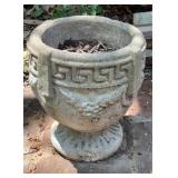 Cast Stone Greek Key Garden Urn Planter on