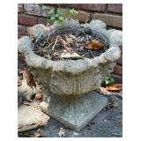 Ornate Cast Stone Acanthus Leaf Garden Urn Planter