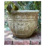 Large Rustic Cast Stone Garden Planter Urn