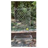Large Vintage Wrought Iron Garden Fence Gate