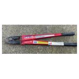 HK Porter Heavy Duty Bolt Cutters, Red Handles, 24