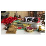 Floral Craft Supply Lot, Stem Wire, Ribbon, Tape
