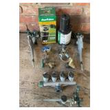 Sprinkler heads, faucets, hose connectors etc