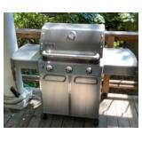 Weber Stainless Steel Propane Gas Grill with Side
