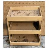 Plastic Shop Stand, Three Shelf