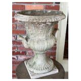 Classical Cast Stone Fluted Garden Urn Planter