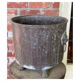 Antique English Copper Log Basket, Victorian