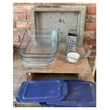 Bakeware and Kitchen Utility Lot, Pyrex, Marinex