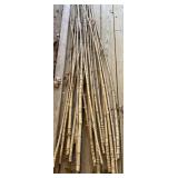 Large Bundle Natural Bamboo Poles Canes for Garden