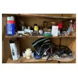Large Garage Shelf Lot of Automotive, Electrical