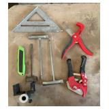 Hand Tool and Workshop Measuring Lot, Squares