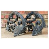 Antique Cast Iron Architectural Salvage Brackets
