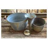 Mixed Garden Planter Lot with Razorback Tub, Ceram