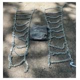 Titan Heavy Duty Tire Snow Chains with Storage
