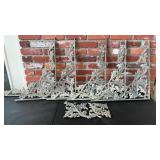 Ornate Cast Metal Architectural Shelf Brackets