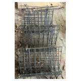 14 Black Metal Wire Garden Storage Racks Baskets