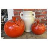 White Double Handle Ceramic Vase with Pazzaz