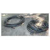 Heavy Duty Black Garden Hose Lot, Assorted
