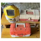 Fishing Tackle Lot with Plano Tackle Boxes and