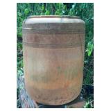 Large Terracotta Garden Jar Planter, Incised Band