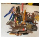 Large Mixed Hand Tool Lot, Putty