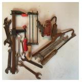 Hand Tool Lot, Wrenches, Clamps, Pry