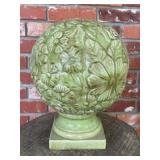 Pazzaz Interiors Green Glazed Ceramic Artichoke