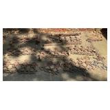 Large Group Ornate Cast Iron Architectural Fence